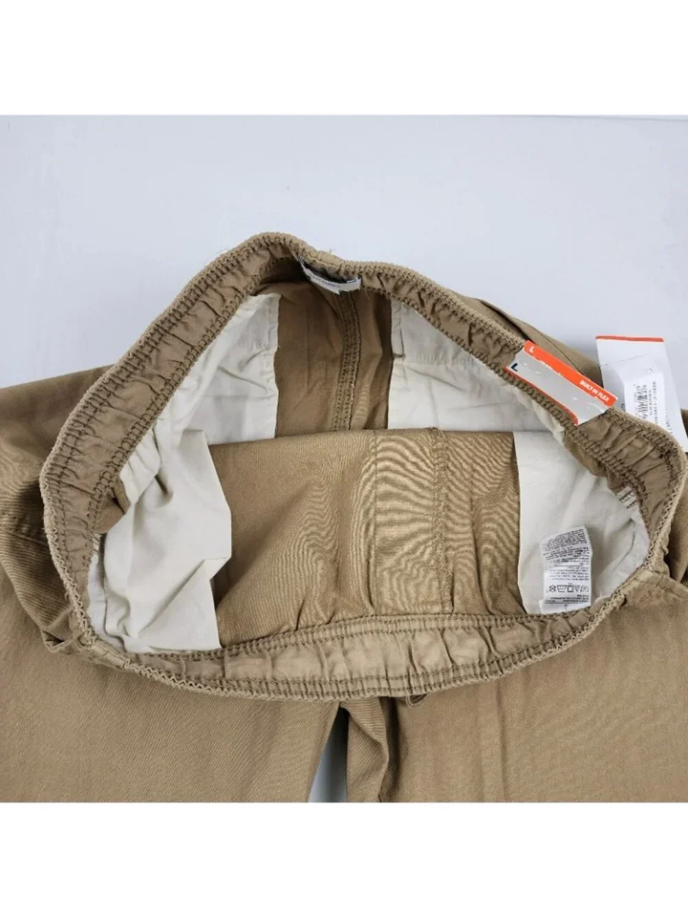 Old Navy Pants Mens Large Tan Built-in Flex Modern Joggers Tapered Leg 34x29 NWT